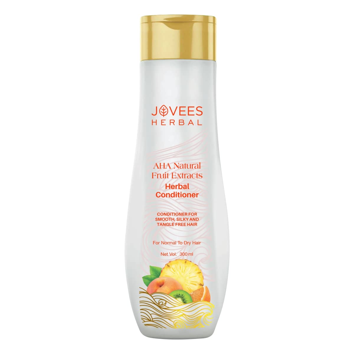 Front view of Jovees conditioner bottle for dry frizzy hair