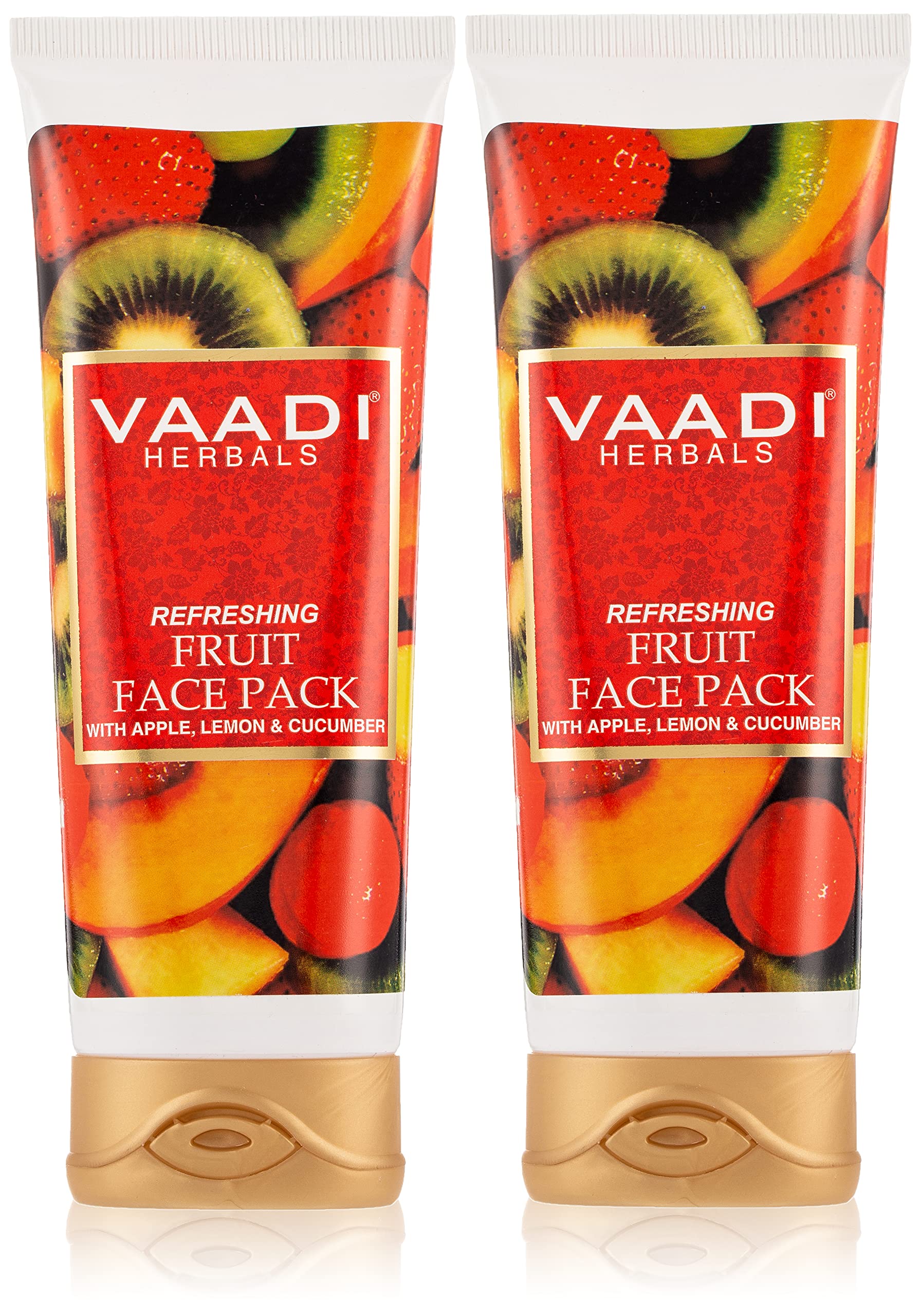 Twin pack of Vaadi Herbals fruit peel off mask