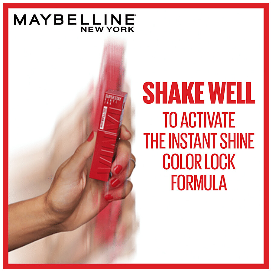 Maybelline New York Superstay Vinyl Ink Liquid Lipstick - High Shine, Long-Lasting, Smudge Proof 4.2 ml – view 4