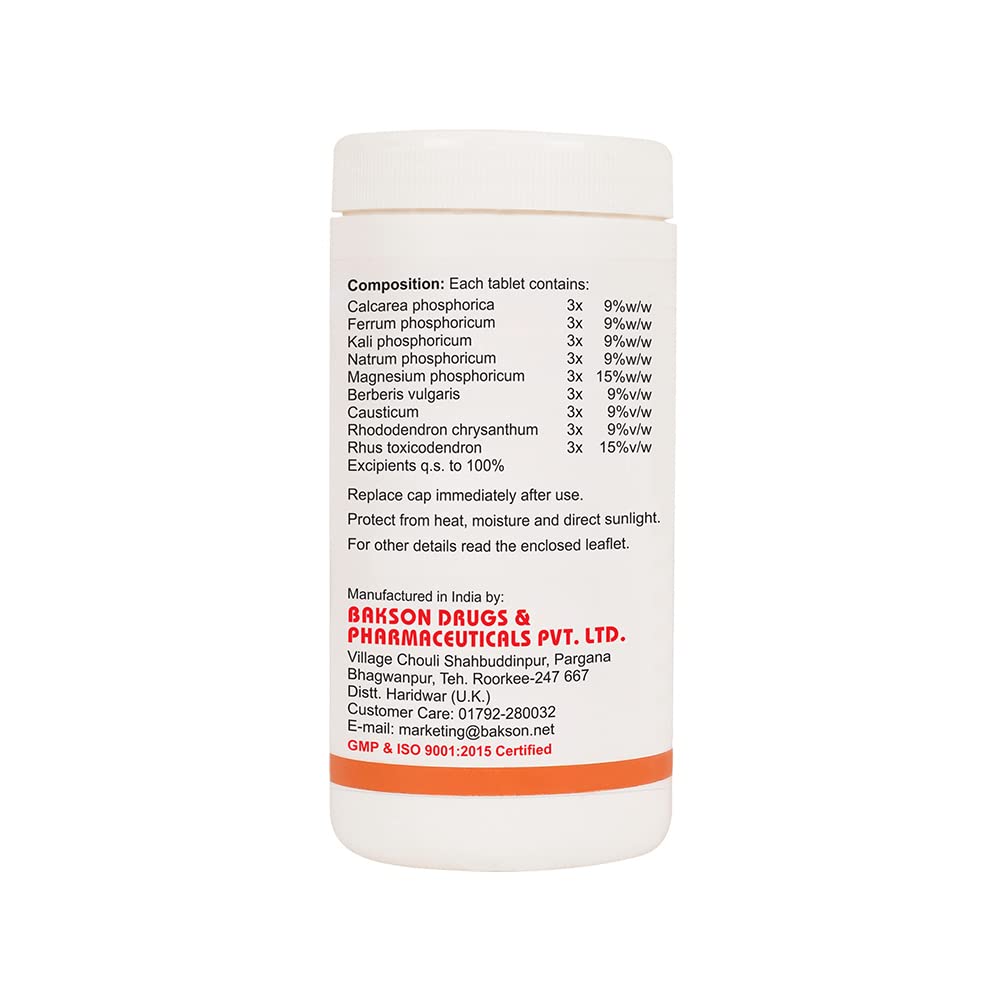 Dr. Bakshi's BAKSON'S HOMOEOPATHY Bakson's Homoeopathy Rheum Aid Tablets -200 Tabs – view 2