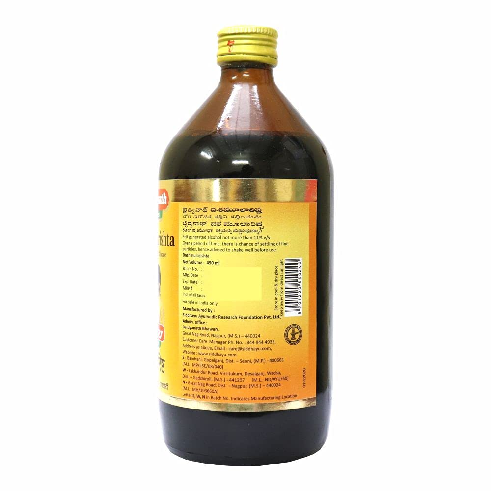 Baidyanath Asli Ayurved Dashmularishta 450 Ml – view 4