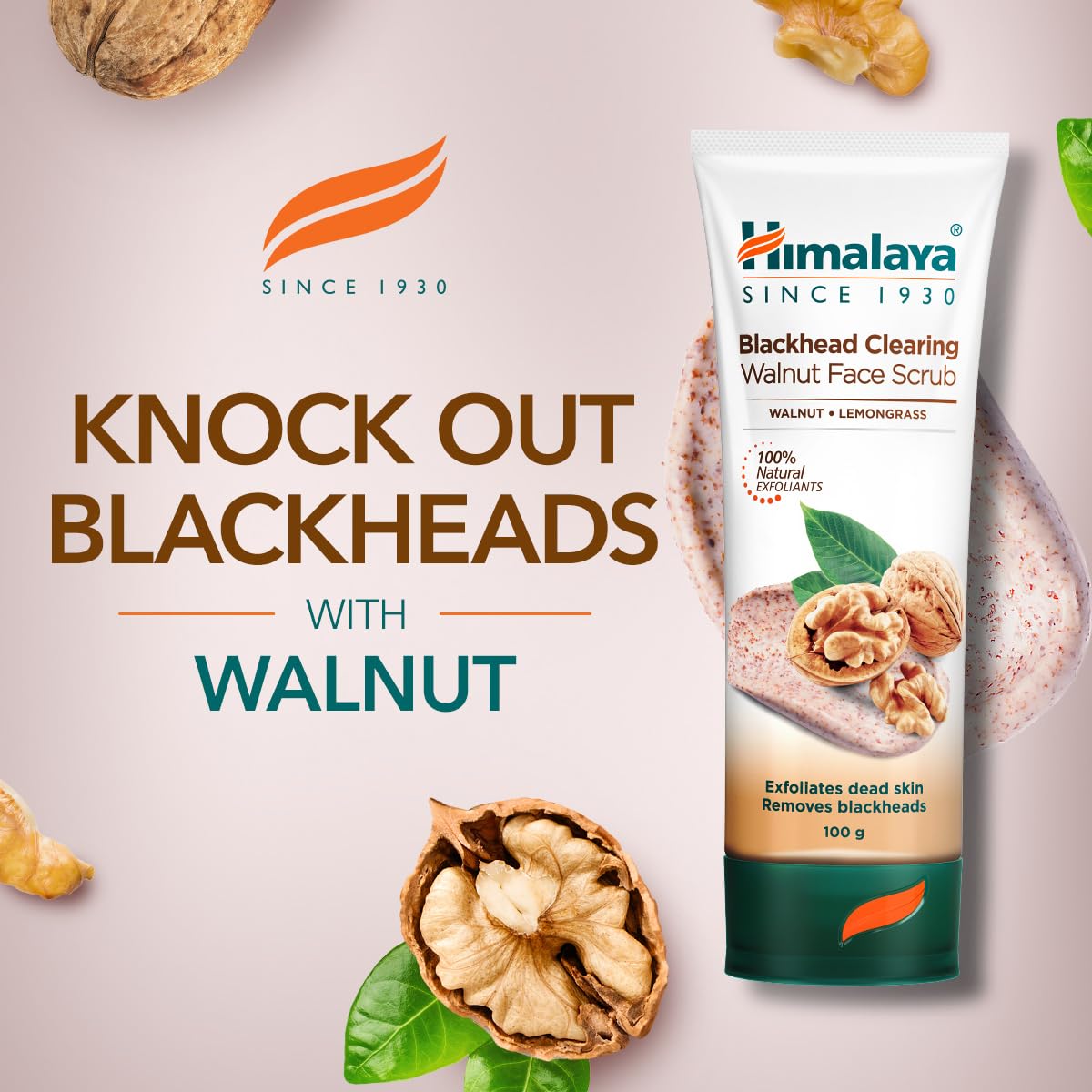 Himalaya Herbals Gentle Exfoliating Walnut Scrub, 100g – view 2
