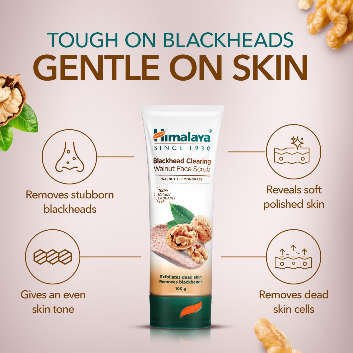 Himalaya Herbals Gentle Exfoliating Walnut Scrub, 100g – view 3