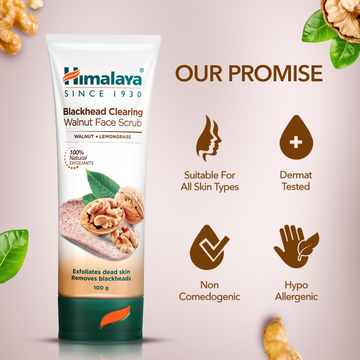 Himalaya Herbals Gentle Exfoliating Walnut Scrub, 100g – view 7