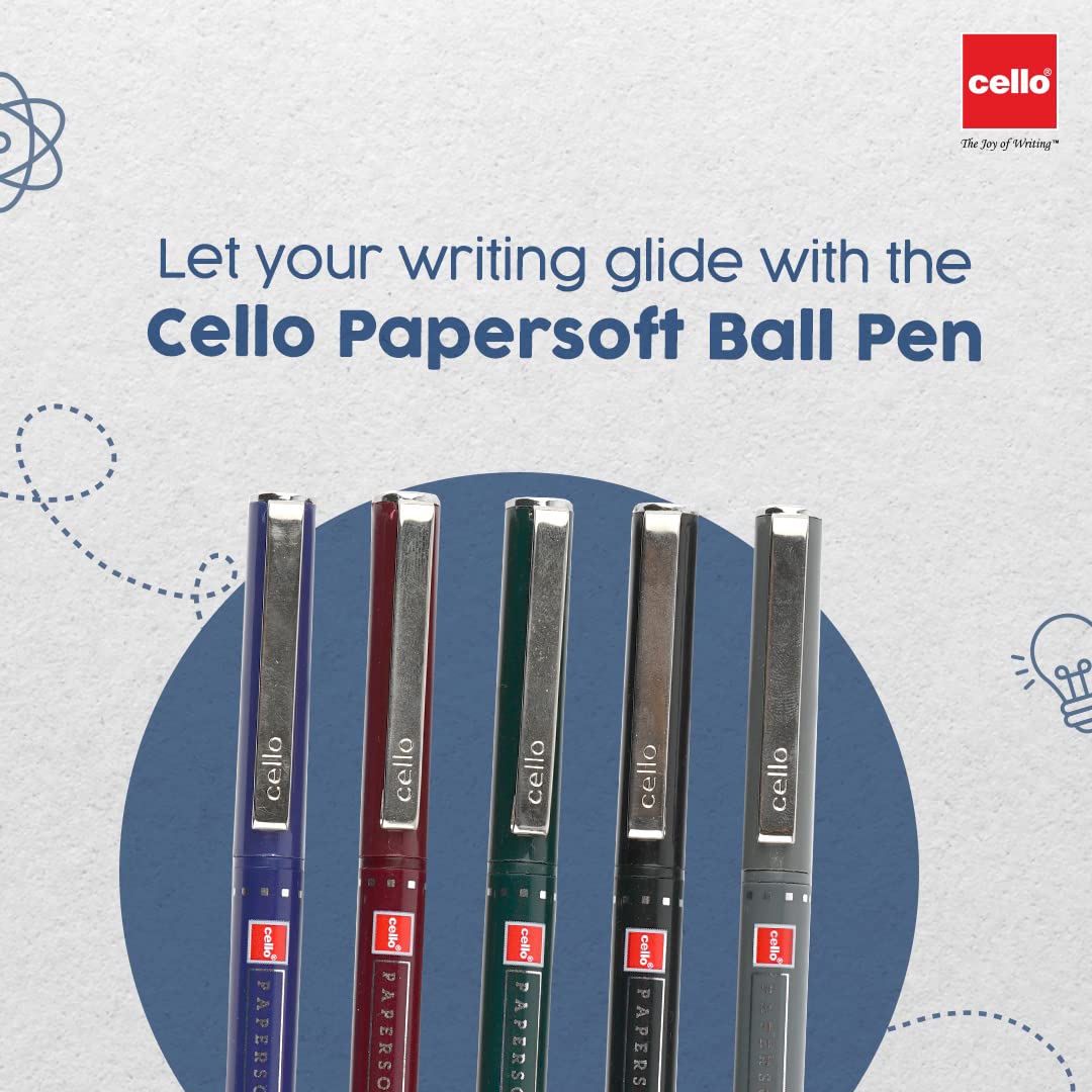 Cello Papersoft Ball Pen - (Blue) – view 2