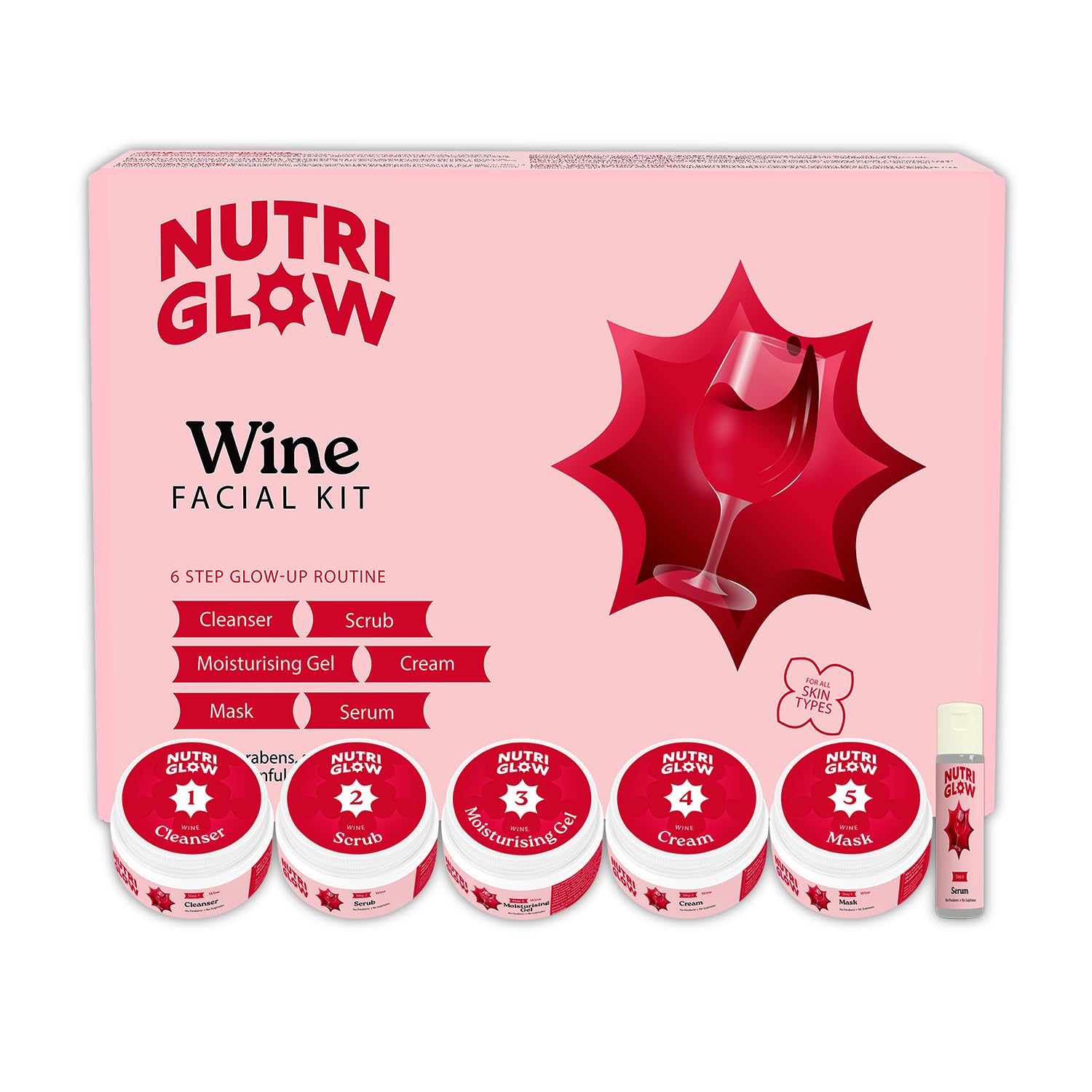 NutriGlow Wine Facial Kit for Glowing Skin For Women – view 2