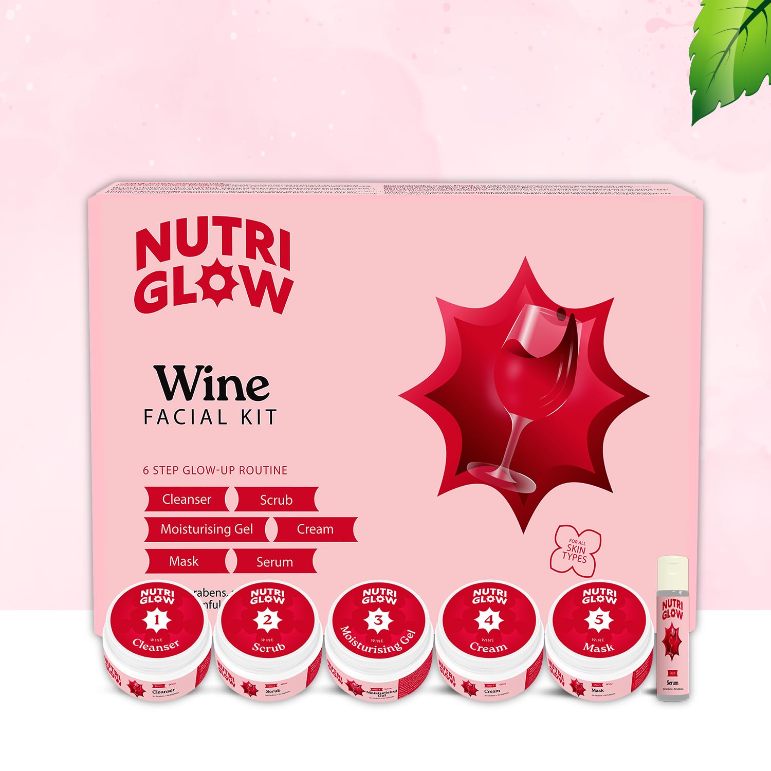 NutriGlow Wine Facial Kit for Glowing Skin For Women – view 3