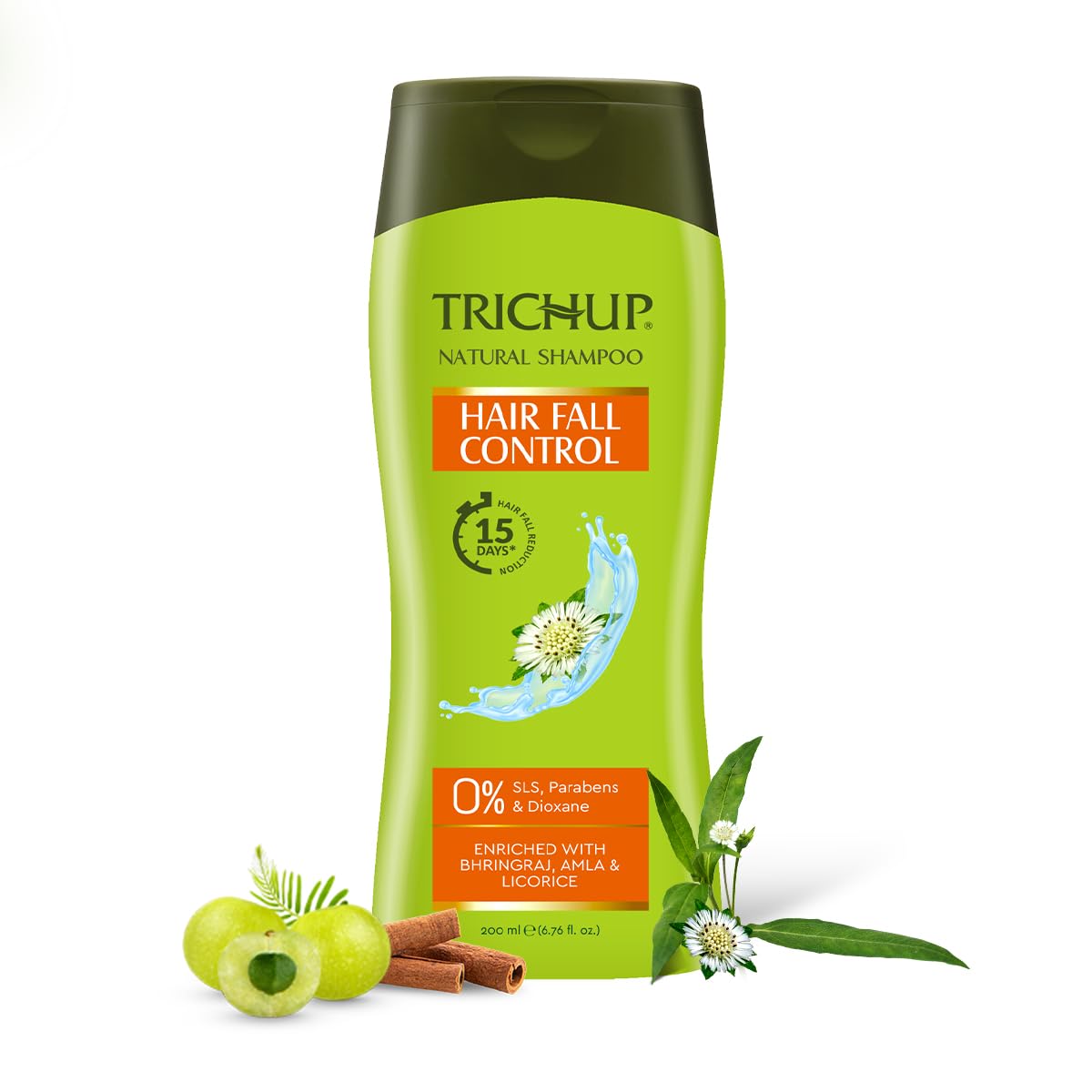 Trichup herbal shampoo bottles for hair fall control