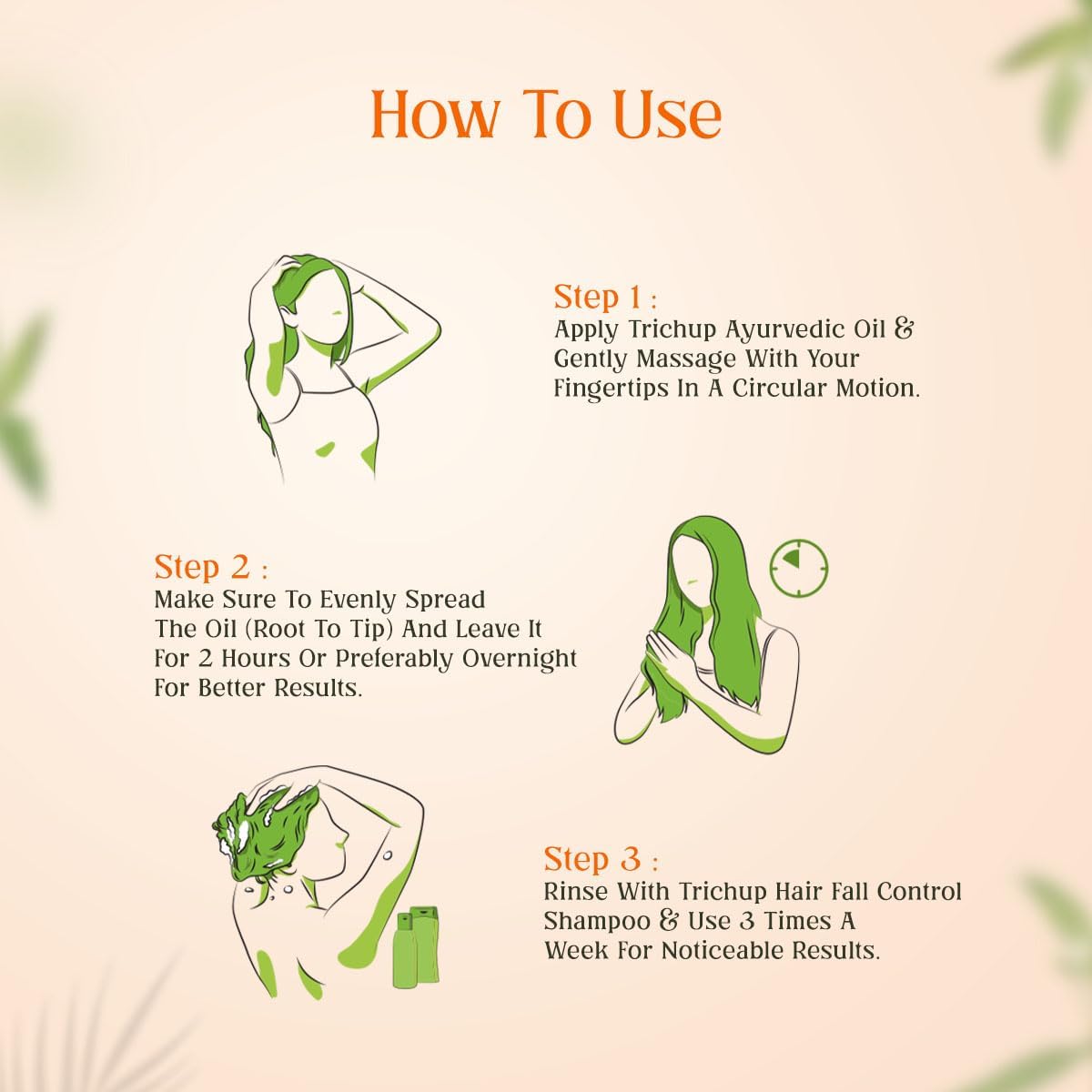 Trichup Ayurvedic Hair Fall Control Oil – view 2