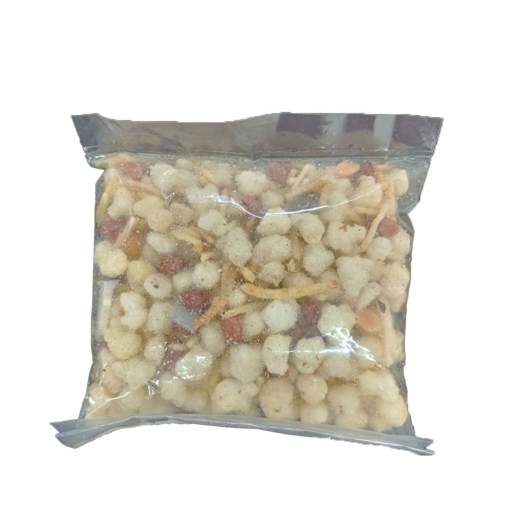 Navaratri Fasting Special Falhari Mixture made from Multiple fasting delights blending together ( potato strips( aloo laccha ) , coconut, peanut, Gondh ( edible gum ) Tasty, Crunchy and divine ( 150 gm ) – view 2