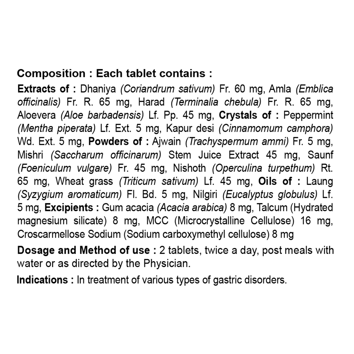 Divya Acidogrit Tablet 60 N 34 g – view 4
