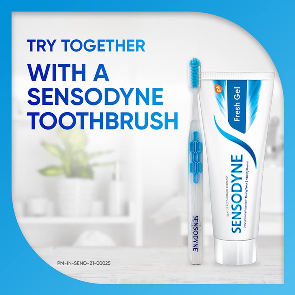 Sensodyne Toothpaste Fresh Gel, Sensitive tooth paste for daily sensitivity protection, 150 gm – view 6
