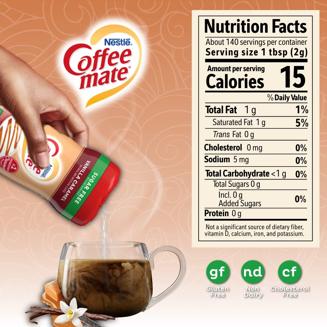 Nestle Coffee Mate Sugar free Vanilla Caramel, 289.1g – view 6