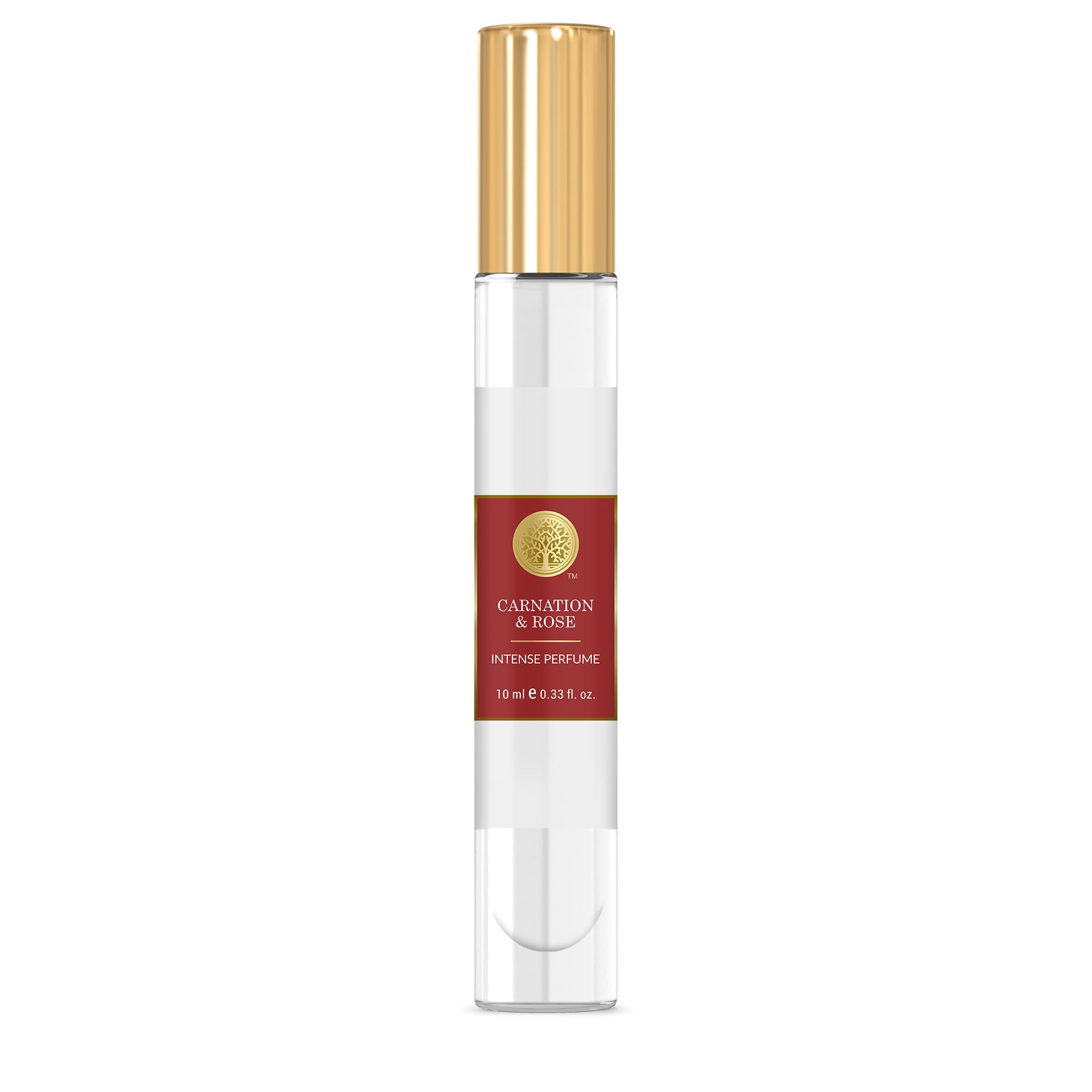 Travel-size Forest Essentials floral perfume bottle with rose and carnation