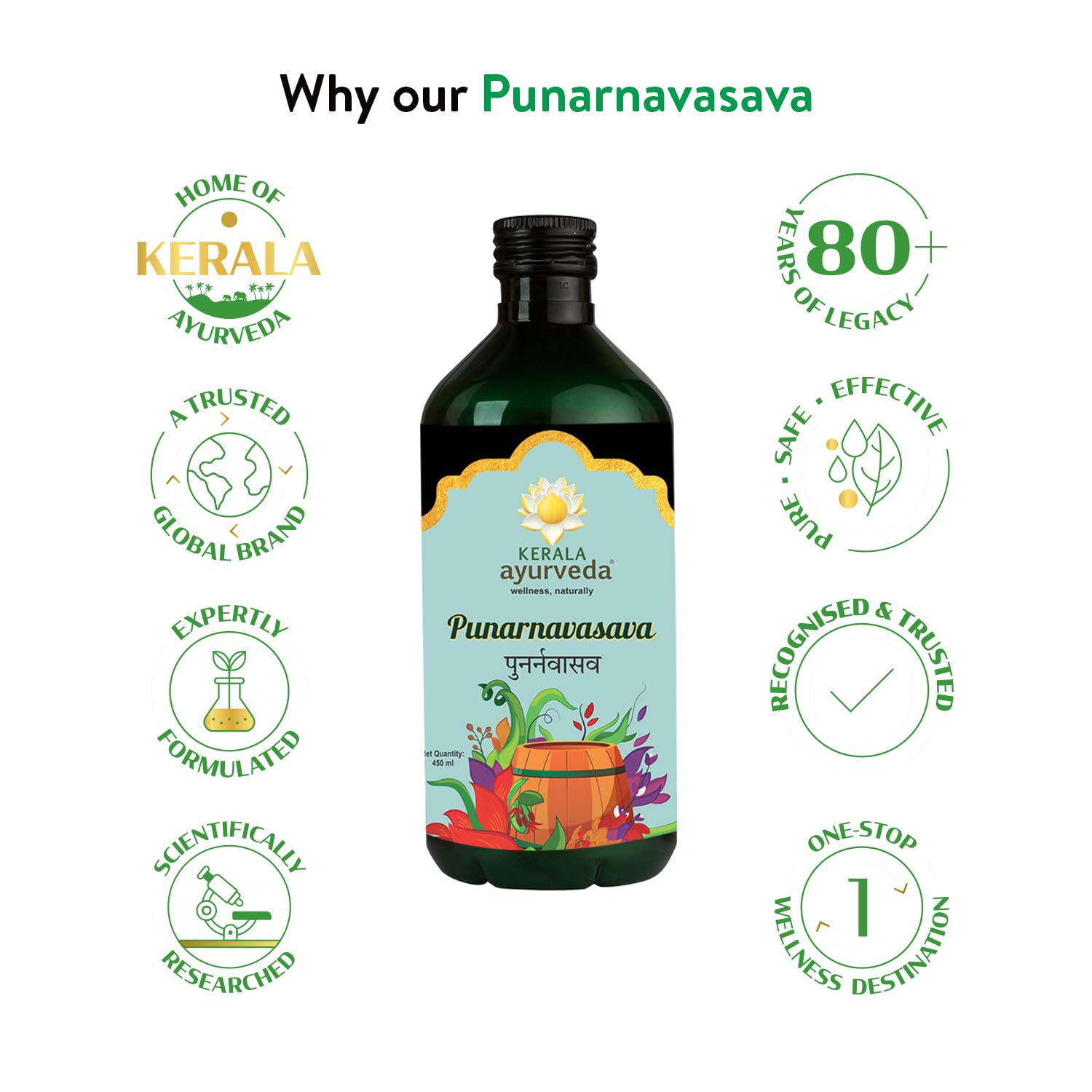 Kerala Ayurveda Punarnavasava 450ml – view 5