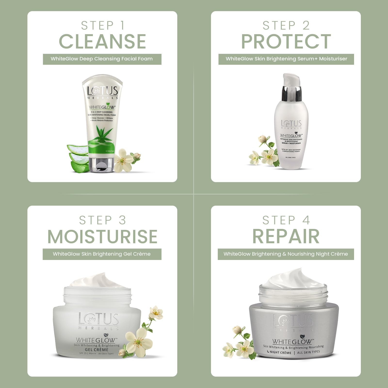 Lotus Herbals Whiteglow 3 In 1 Deep Cleaning Skin Whitening Facial Foam – view 6