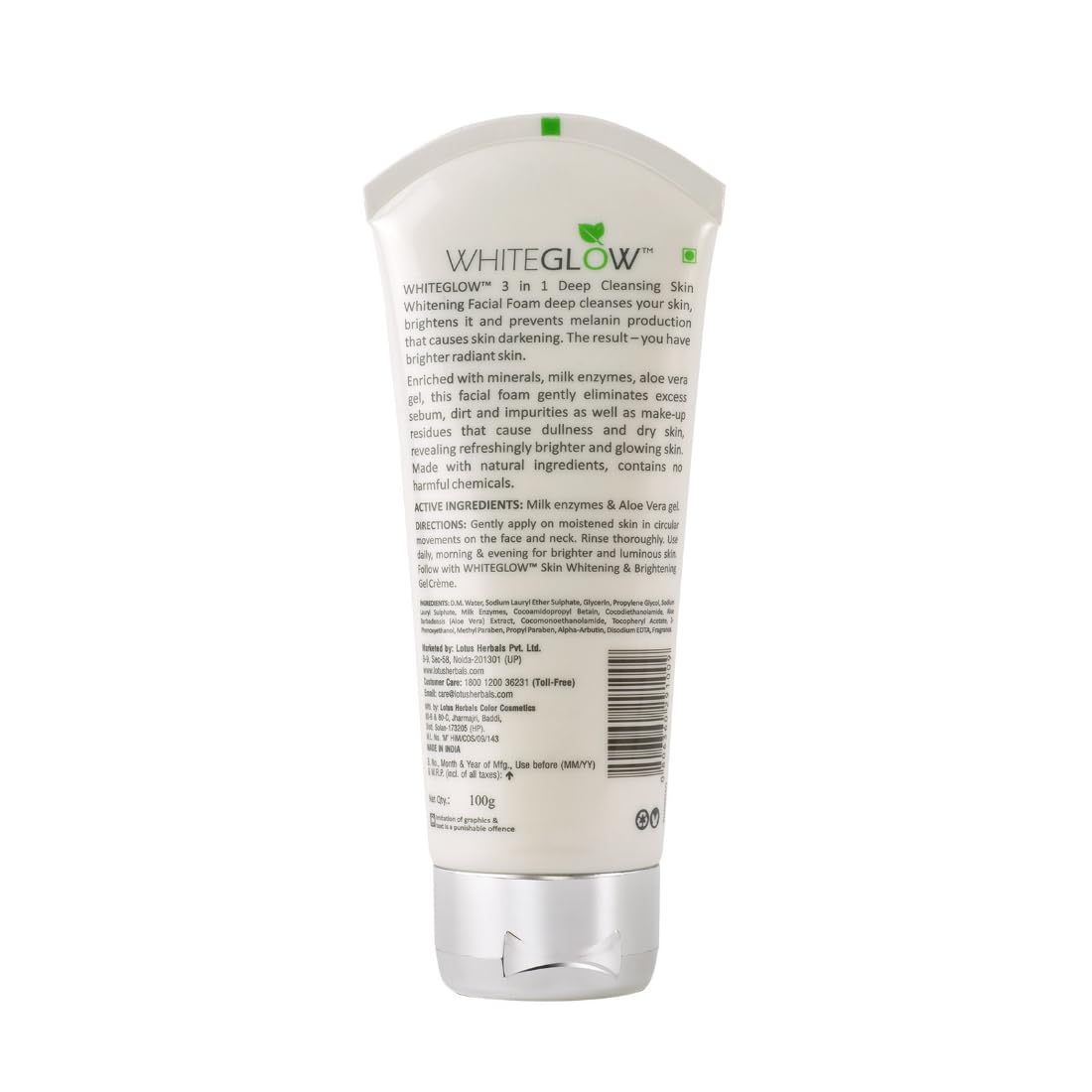 Lotus Herbals Whiteglow 3 In 1 Deep Cleaning Skin Whitening Facial Foam – view 7