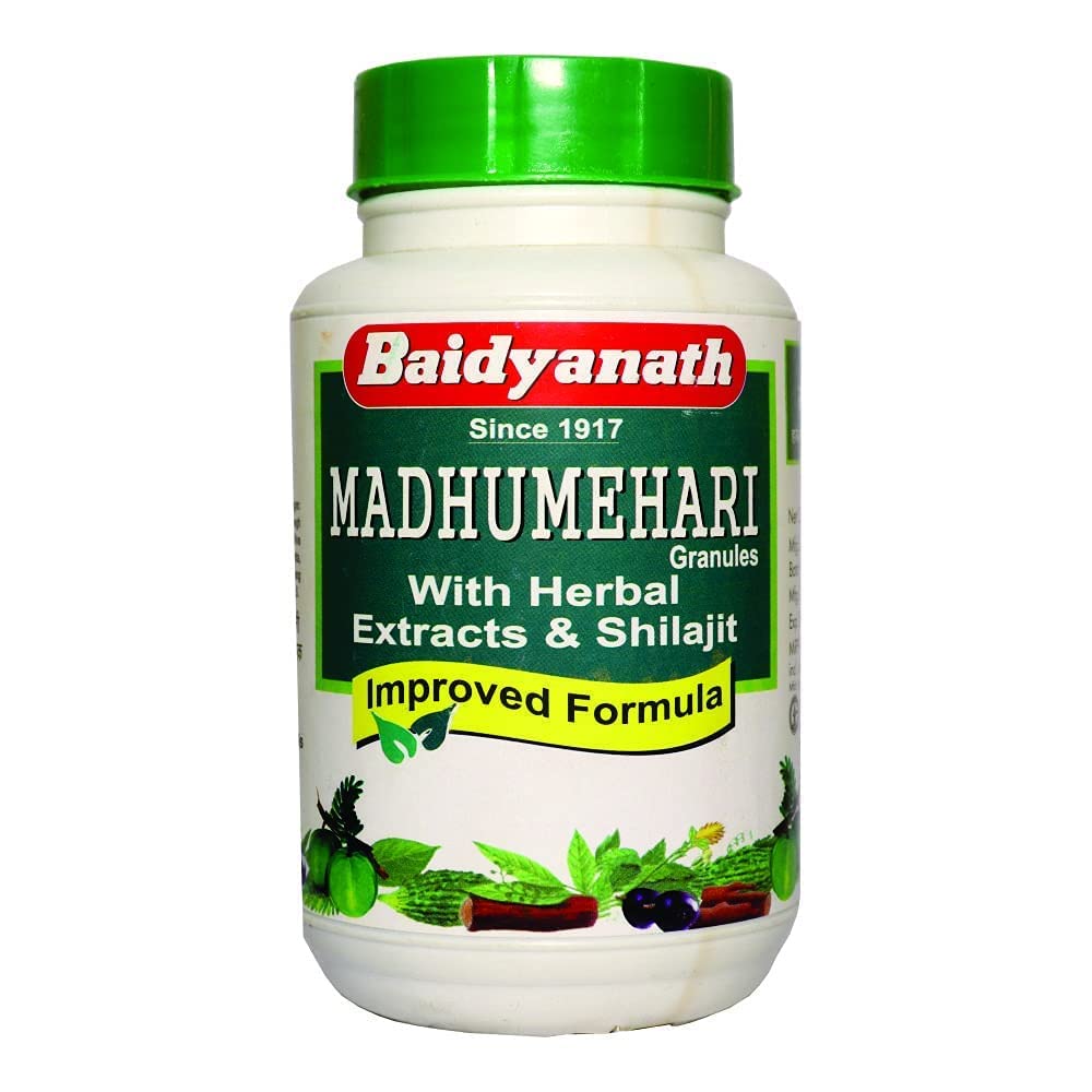 Three packs of Baidyanath Madhumehari herbal granules for adults