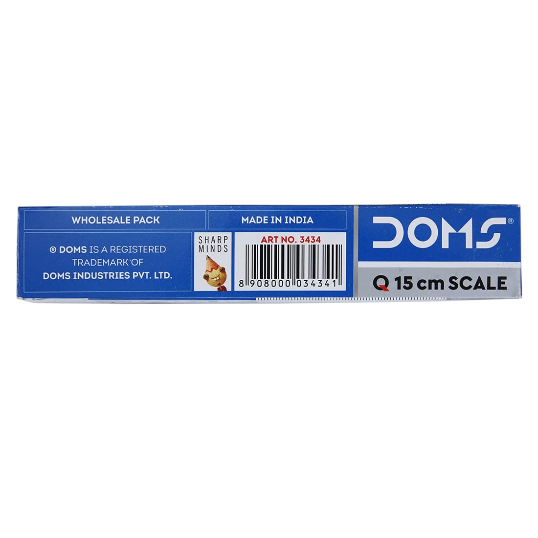 DOMS Q Series 15cm Transparent Scale (Pack of 10) – view 5
