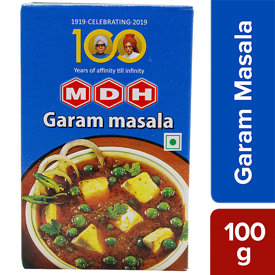 Front pack of MDH Garam Masala 100g spice powder