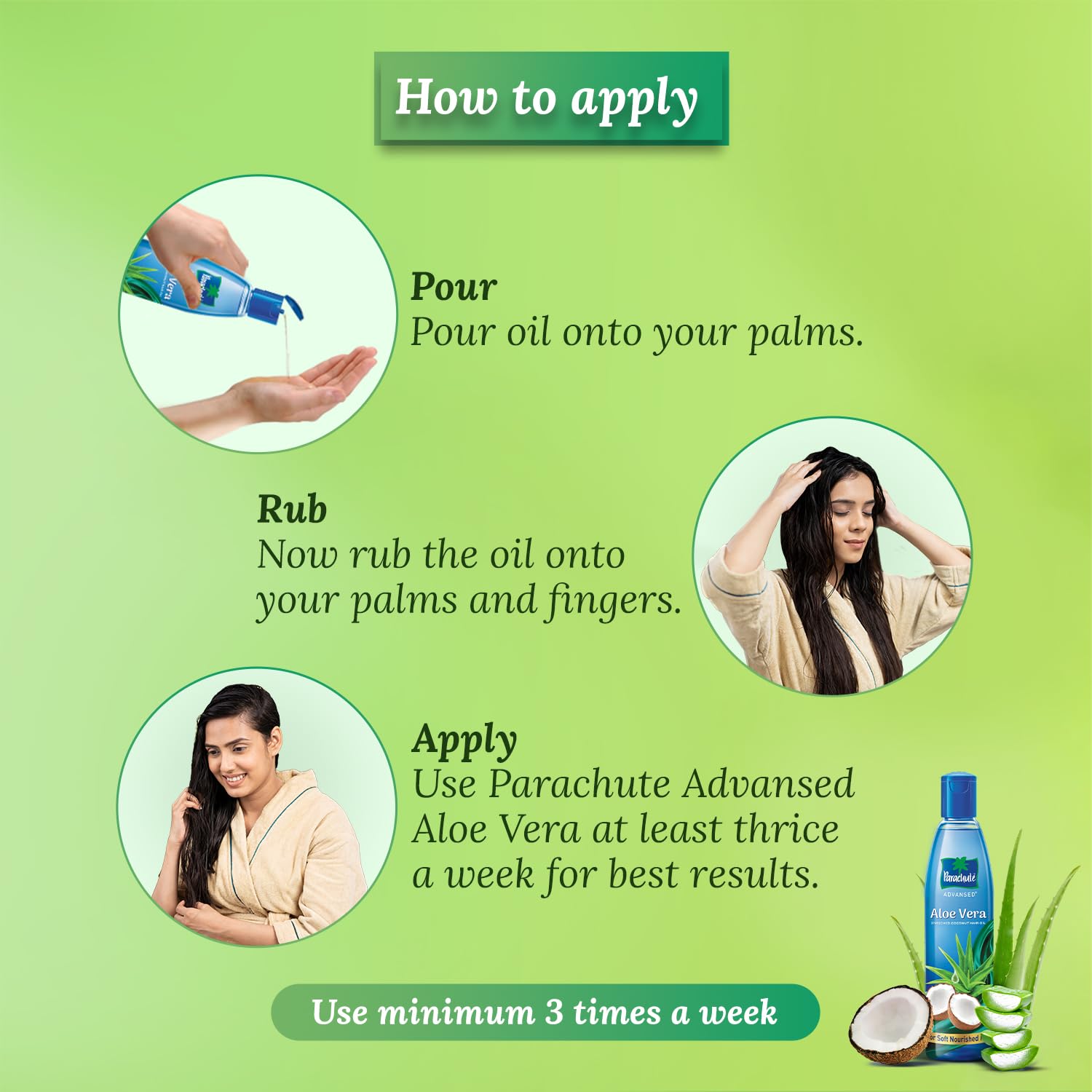 Parachute Advansed Aloe Vera Enriched Coconut Hair Oil, 250 ml – view 6