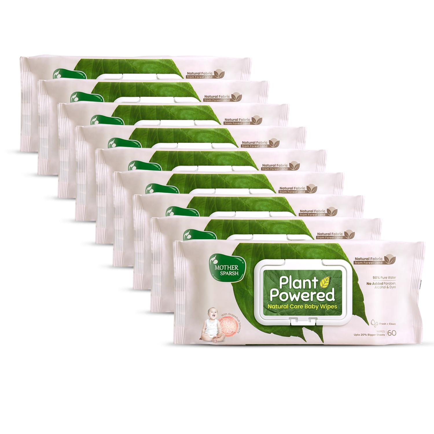Mother Sparsh natural care baby wipes grapefruit pack