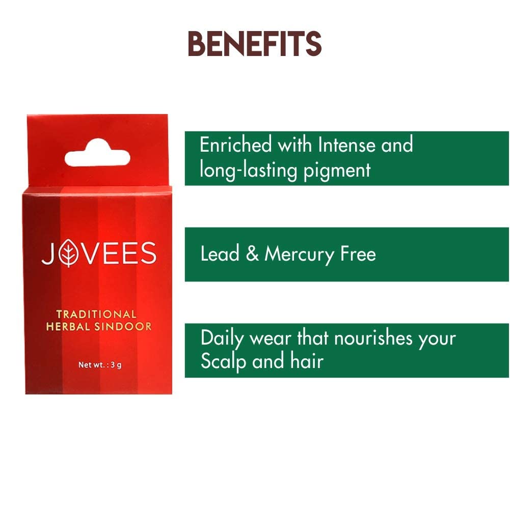 Jovees Herbal Traditional Maroon Sindoor, 3 gms – view 5