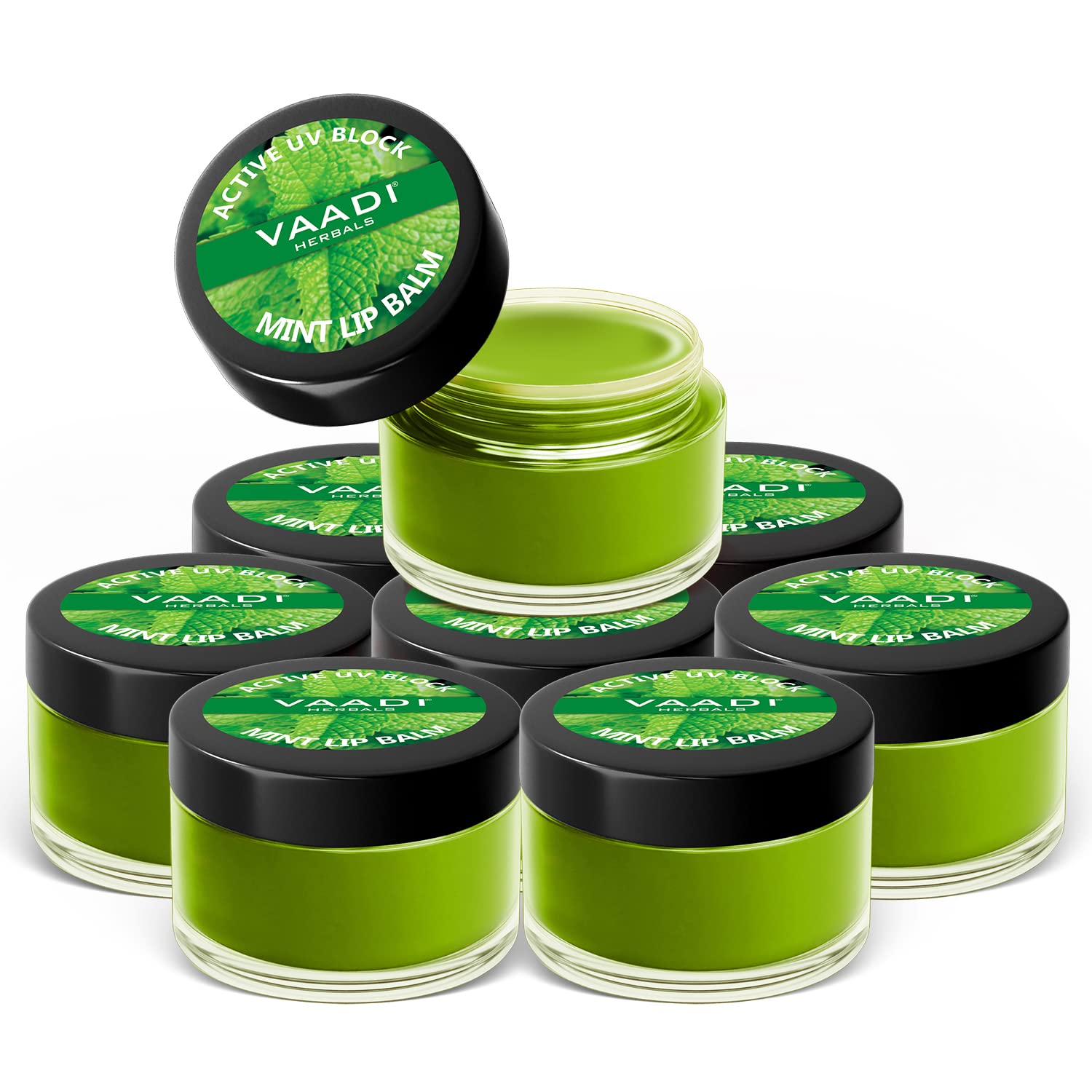 Vaadi Herbals super value mint lip balm 10g eight count pack