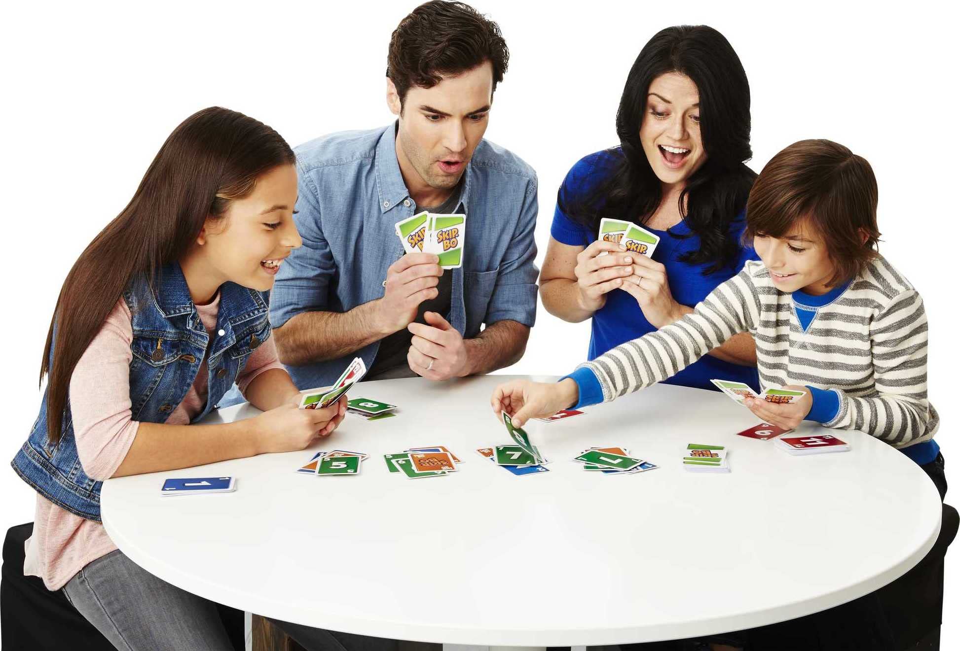 Games PICTIONARY Card Refresh, Multicolor & Mattel Uno Flip Side & Mattel Skip-Bo CardGame – view 6