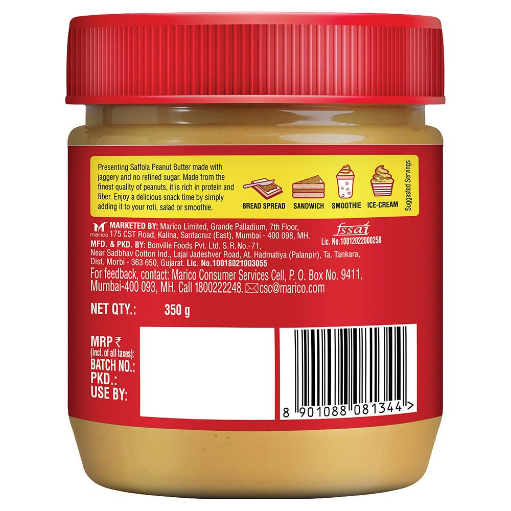 Saffola Creamy Peanut Butter With Jaggery 350 G – view 3