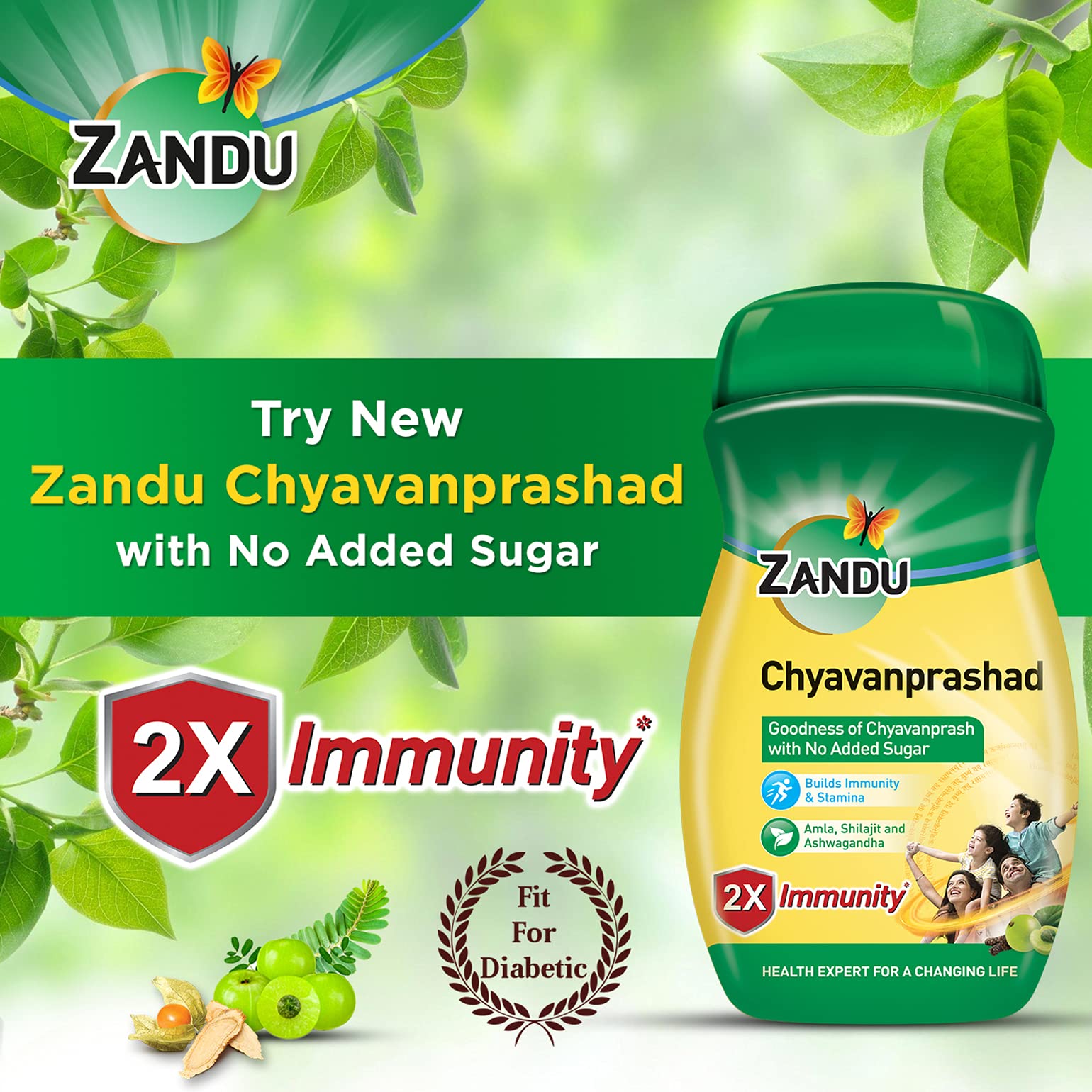 Zandu Chyawanprashad Sugar Free (No ) Chyawanprash-900G – view 3