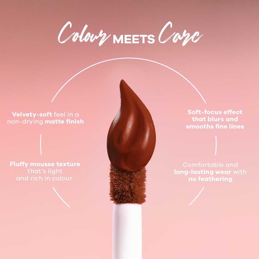 Earth Rhythm Lip Nectar Matte Liquid Lipstick, Weightless, Never Drying, No Mineral Oil 5g - Cherry – view 6