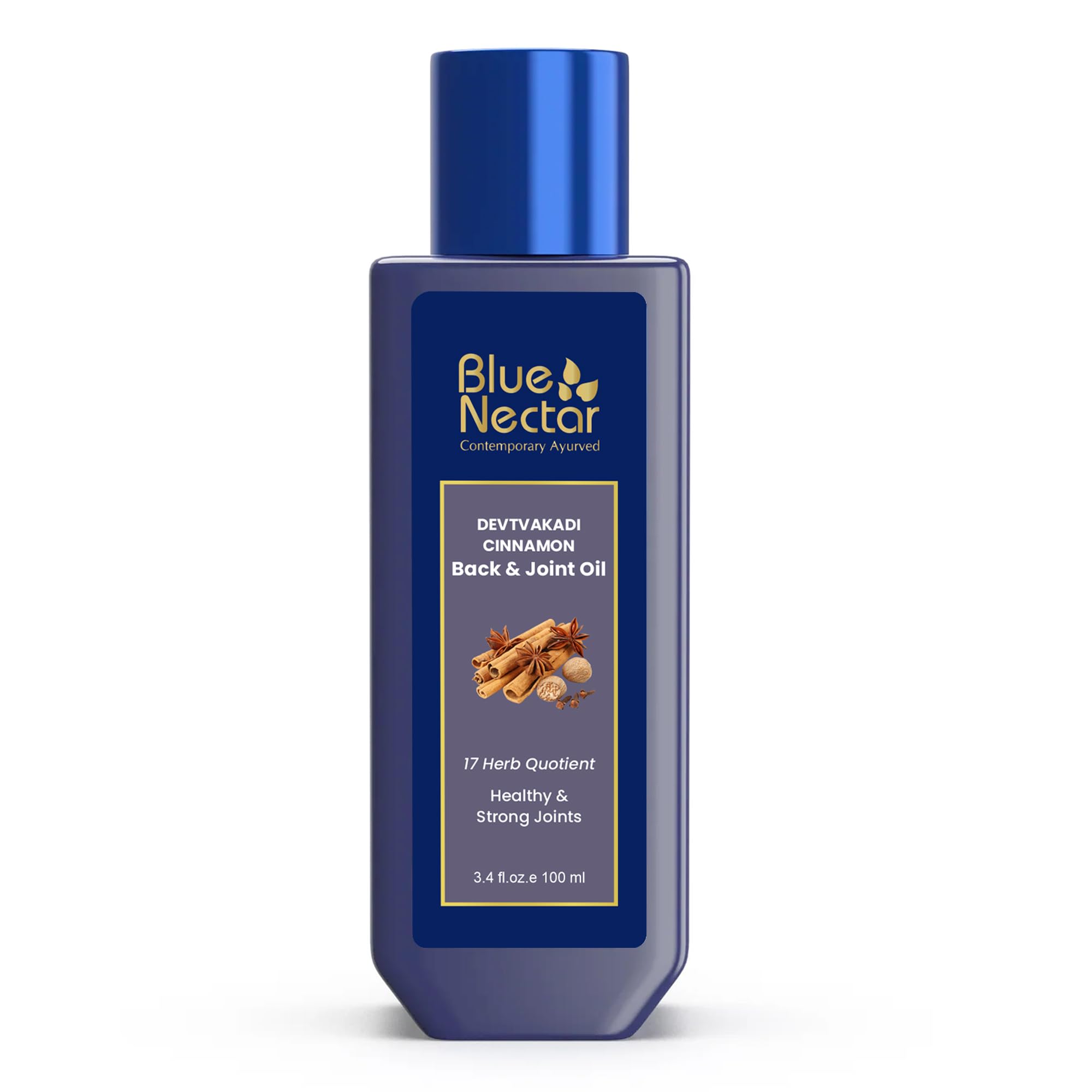 Blue Nectar Ayurvedic pain relief oil 100 ml bottle