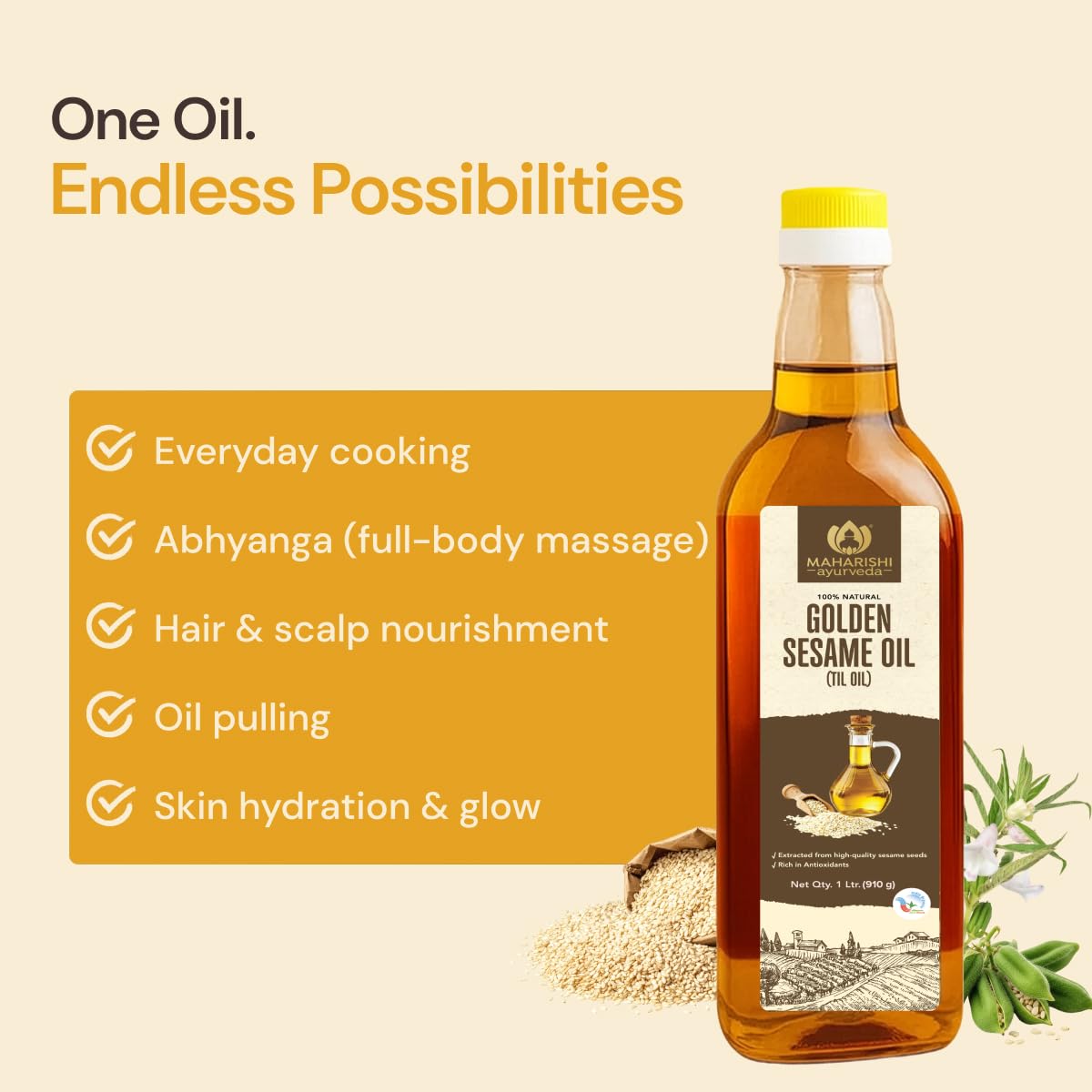 Maharishi Ayurveda Sesame Oil (Til Oil) – view 7