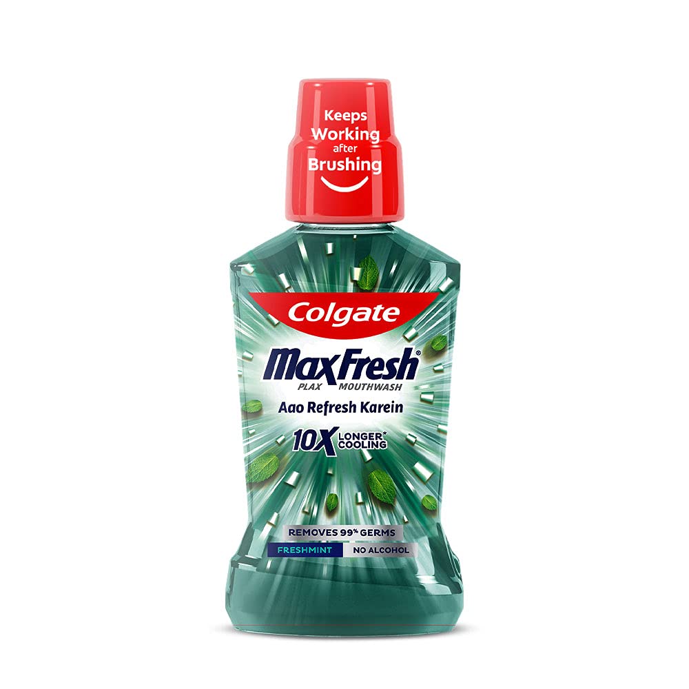 Colgate Plax mouthwash bottle in Fresh Mint 250 ml