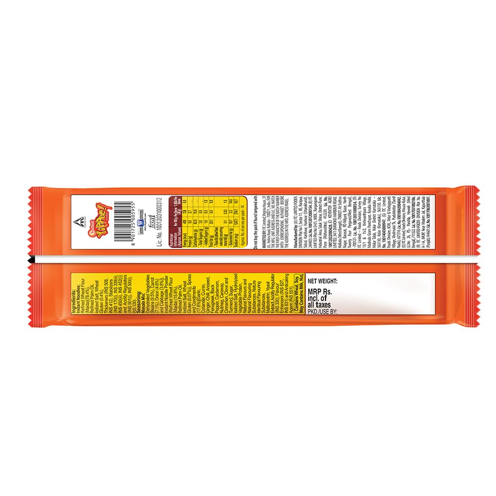 Sunfeast YiPPee! Magic Masala long, Slurpy Noodles Six In One Pack, 360 grams/420 grams ( weight may vary) – view 2