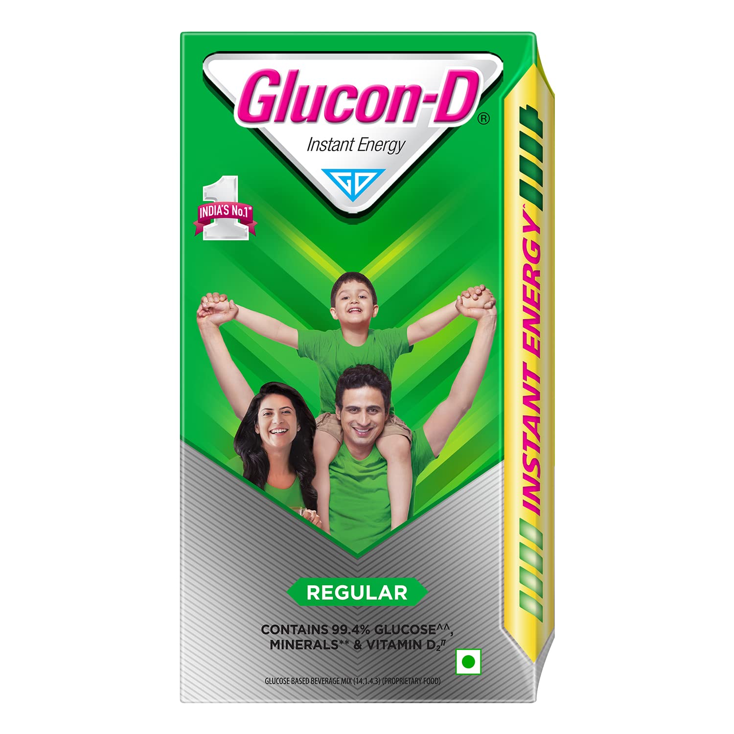 Glucon-D glucose powder regular refill pack for quick energy