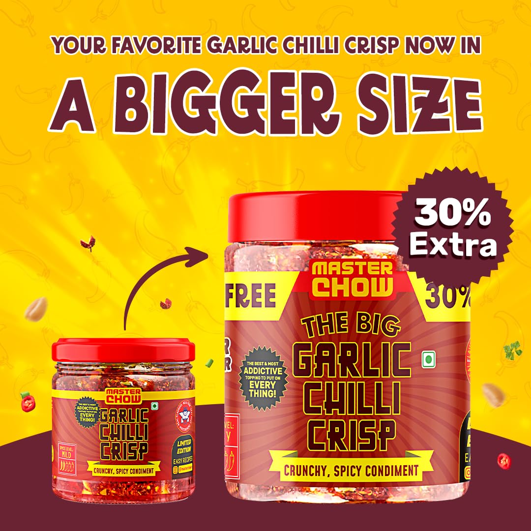MasterChow Chilli Garlic Crisp (450gms) - 30% Extra – view 2