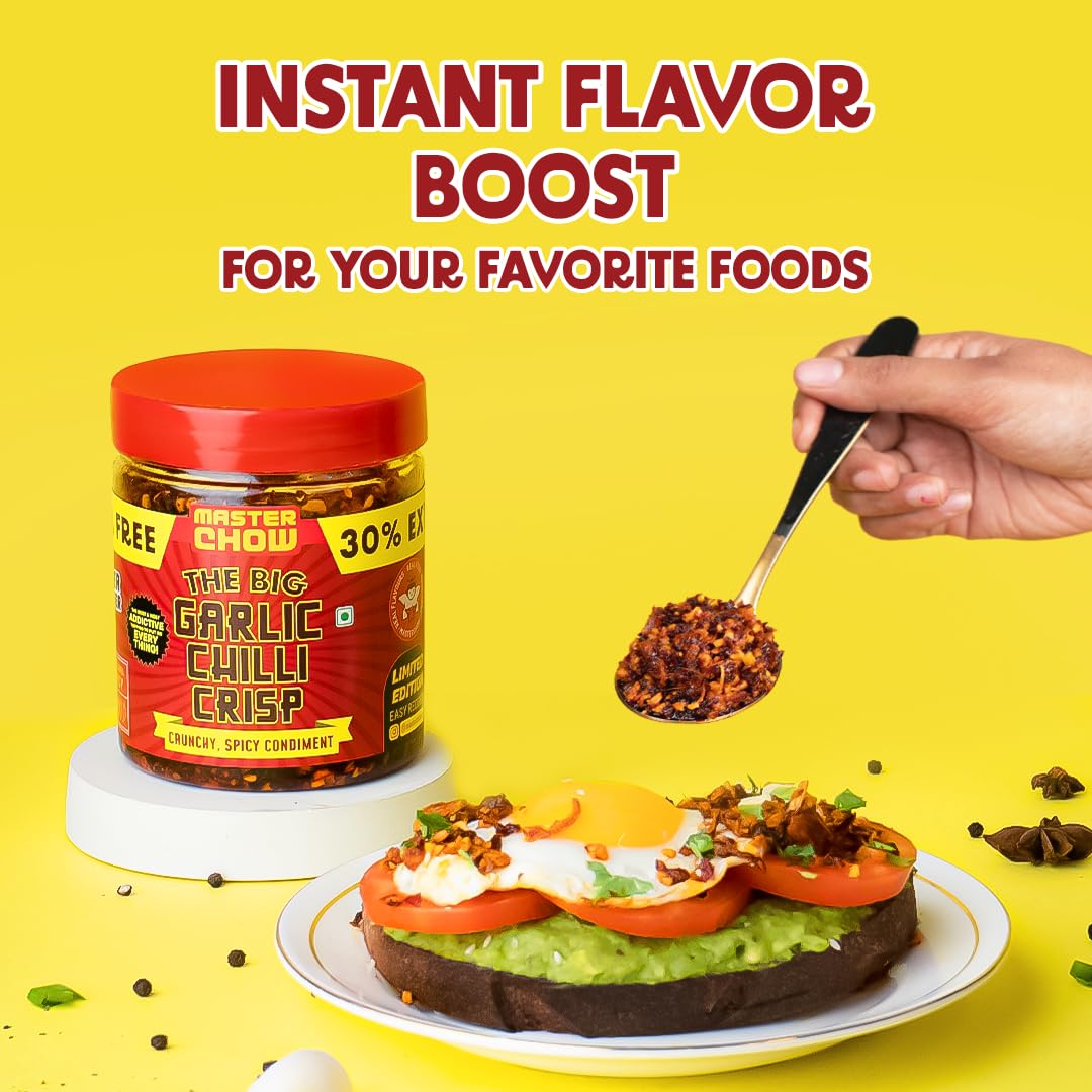 MasterChow Chilli Garlic Crisp (450gms) - 30% Extra – view 3
