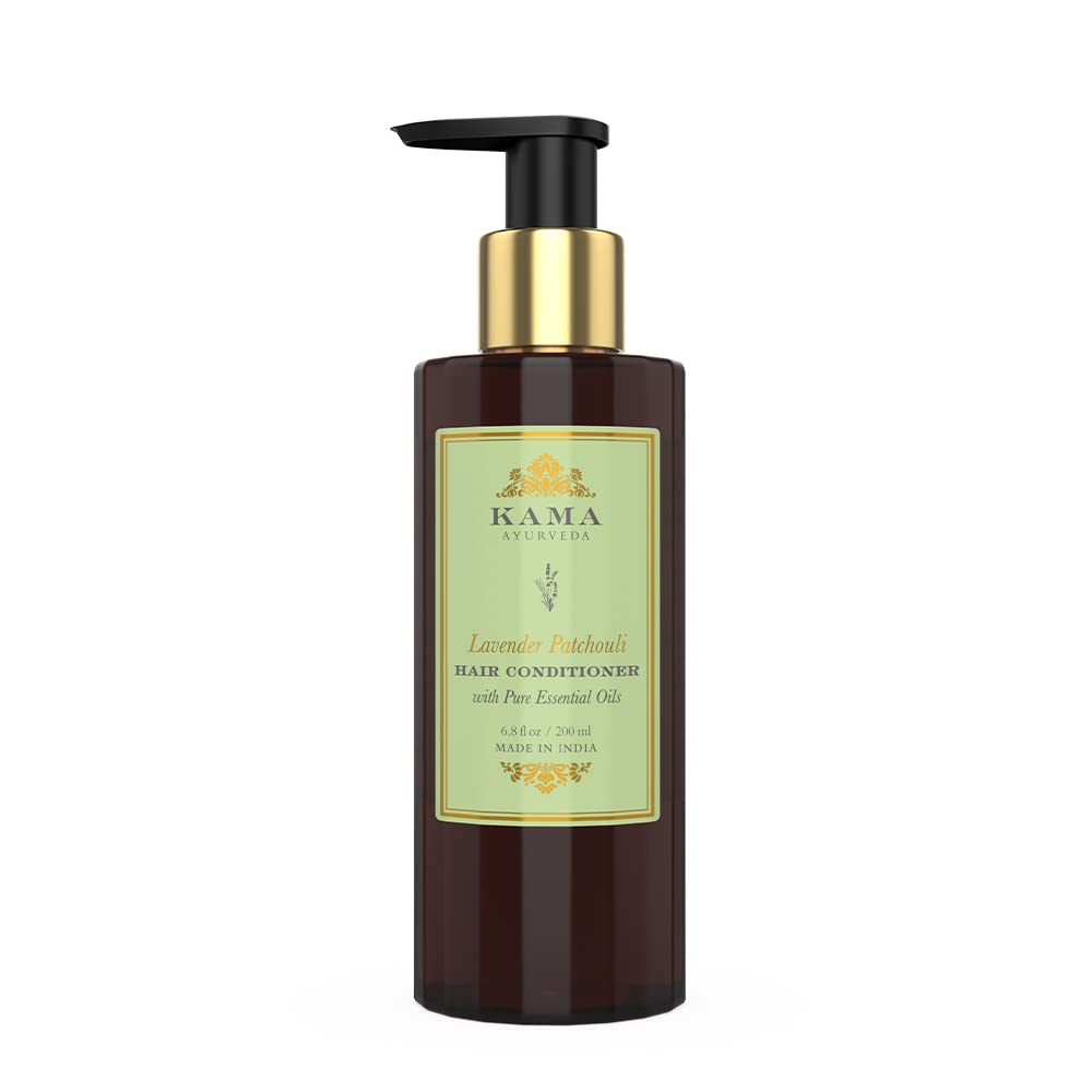 Kama Ayurveda hair conditioner bottle with lavender patchouli formula
