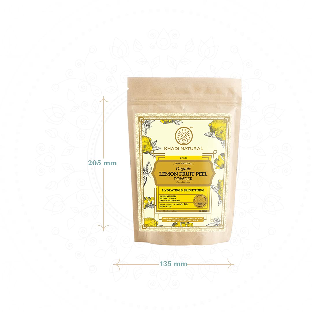 KHADI NATURAL Lemon Fruit Peel Organic Powder Pack of 2 (2x100gm) 200gm – view 9