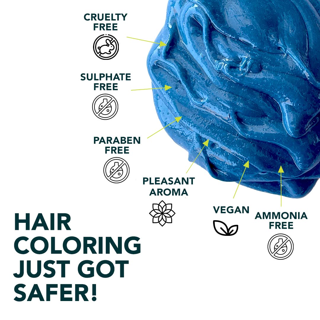 Paradyes Semi-permanent Superba Aqua DIY Conditioner Based Hair Colour infused with Aloe-vera, Bhringaraj, Brahmi, Almonds & Amla 120 gm – view 2