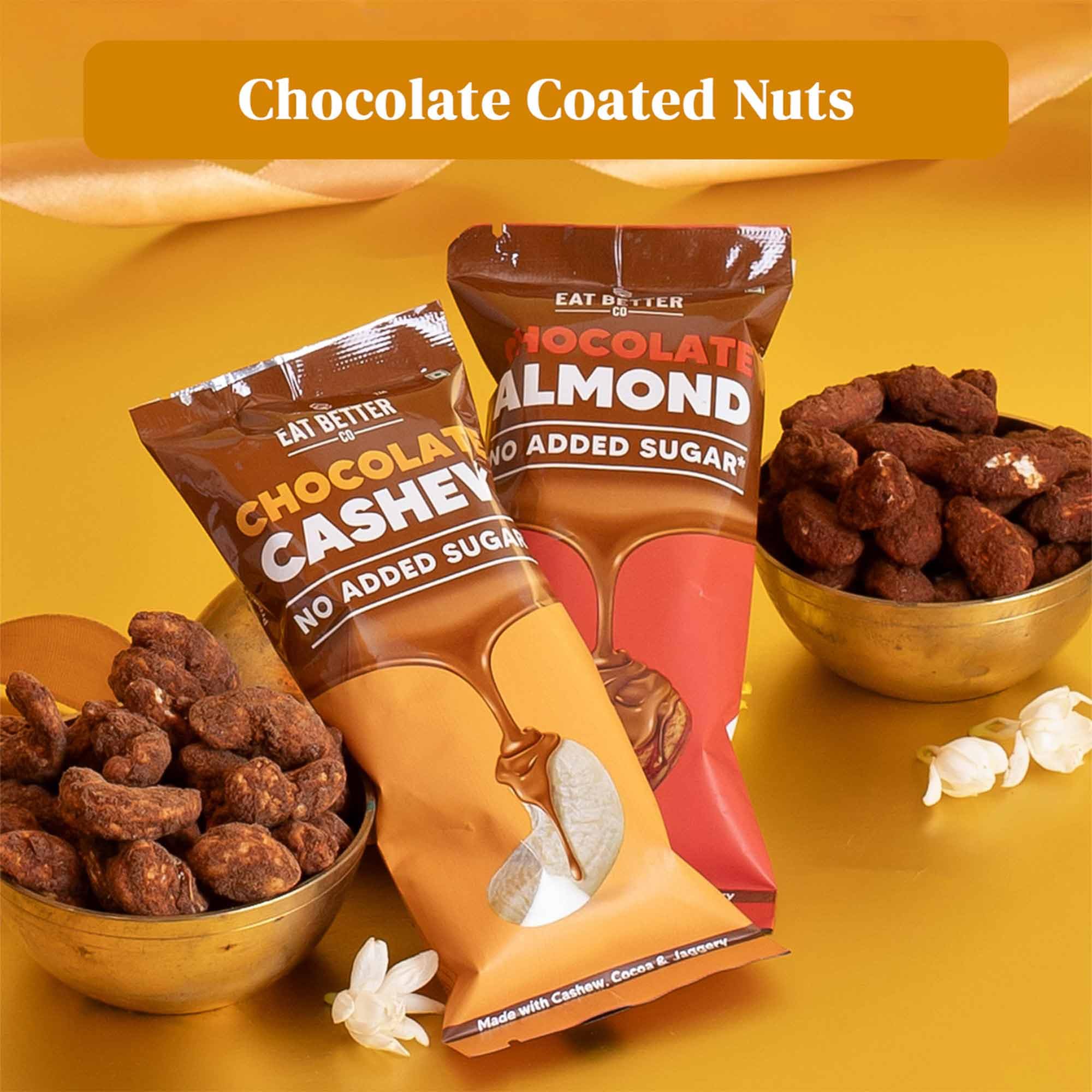 Anmol Rakhi Gift Hamper - 7 Items Combo Pack - Chocolate Coated Almonds & Cashews - Four packets of Dry Fruits with Roli, Chawal & Rakhi – view 6