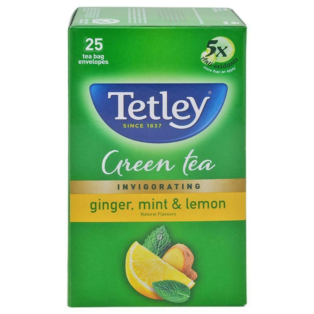 Tetley Ginger Mint And Lemon Green Tea Bags 25 Pcs – view 5