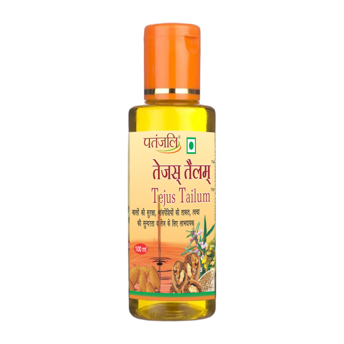 Patanjali Tejus Tailum Oil 100 ml product bottle image