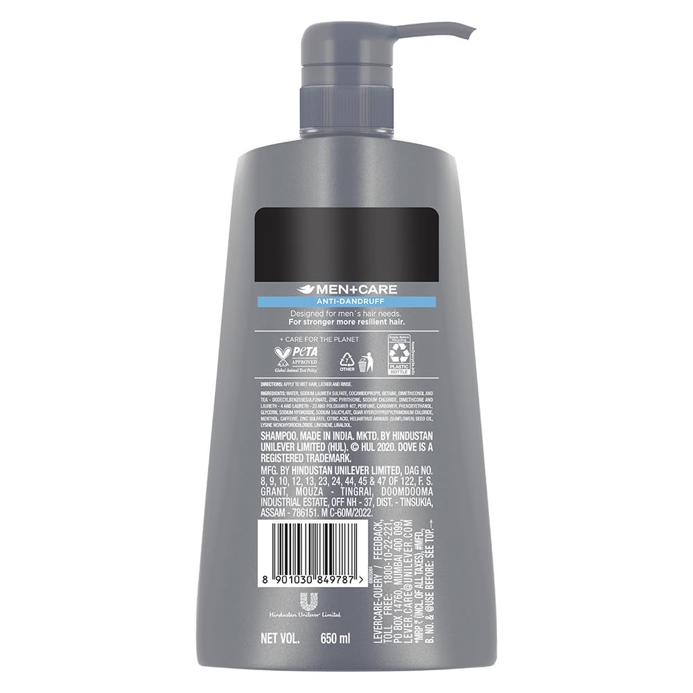 Dove Men+Care Anti Dandruff 2in1 Shampoo+Conditioner, 650 ml – view 2