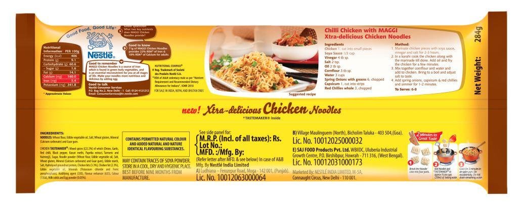 Maggi 2 Minute Chicken Noodles, 284g – view 2