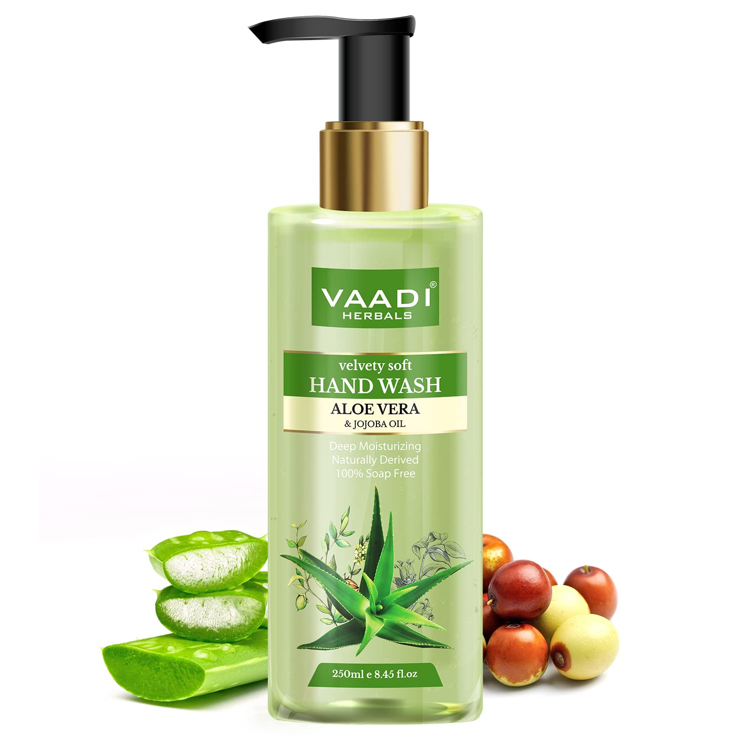 Vaadi Herbals Ultra Nourishing Luxurious Handwash - 250 ml (Pack of 2, Aloe Vera and Neem Oil) – view 2