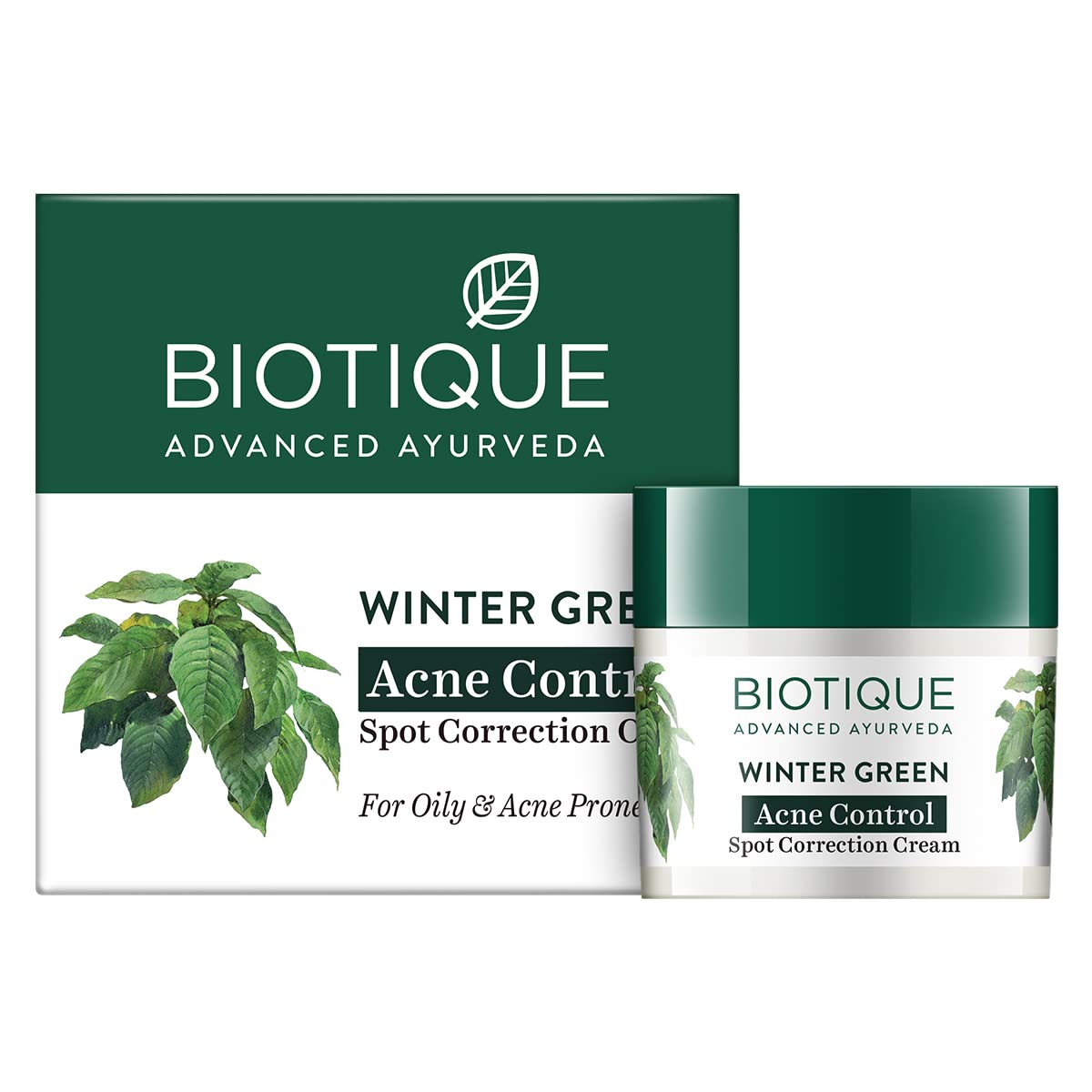 Biotique spot correcting anti acne cream tube front view
