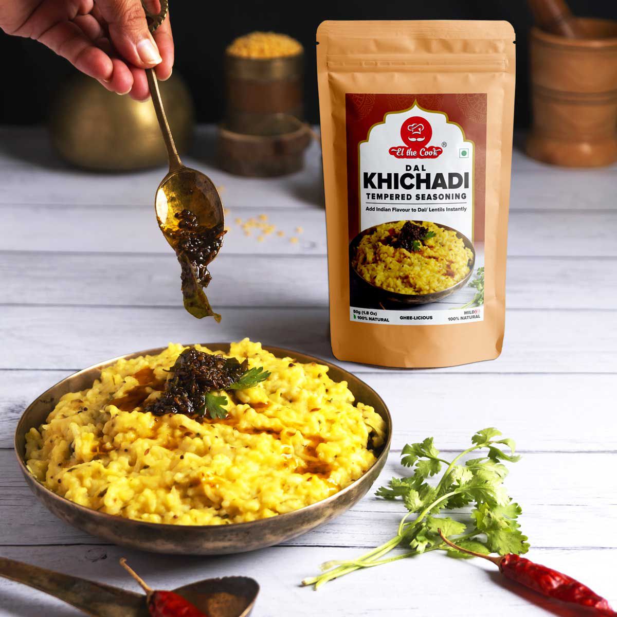 El The Cook Masala Khichdi Tadka Sachet, 2 x 50g – view 2